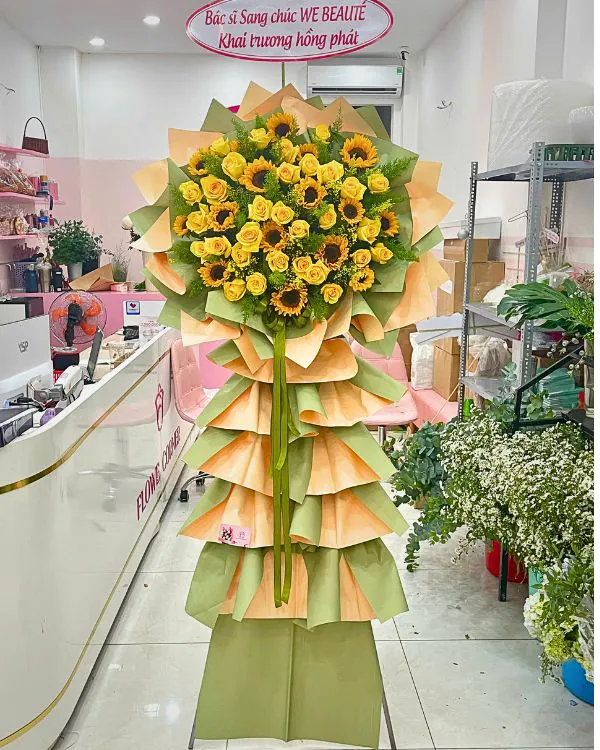 Hoa khai trương - Mẫu 208